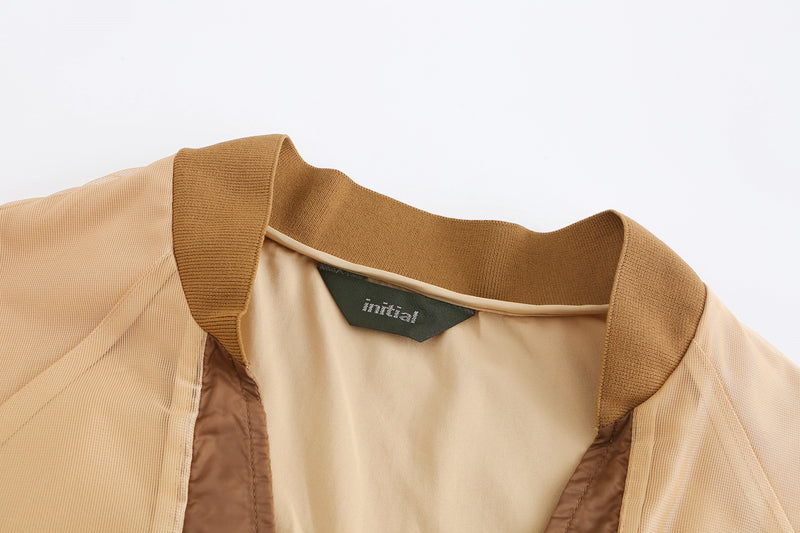 See Through Oversize Military Jacket