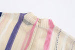 Colour Stripes Sheer Sweater