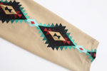 Trible Pattern Mock Neck