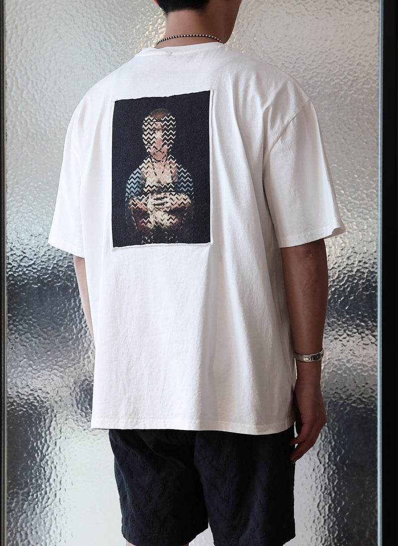 Dama Con Lermellino Cotton Embroidery Top