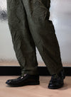 Distort Pleats Polyester Easy Pants