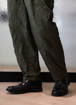 Distort Pleats Polyester Easy Pants