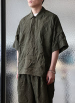 Distort Pleats Polyester Polo