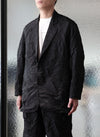 Distort Pleats Polyester Soft Single Breasted Blazer