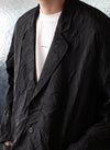 Distort Pleats Polyester Soft Single Breasted Blazer