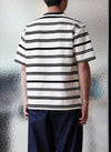 Jacquard Short Sleeves Border Top (Regular Fit)