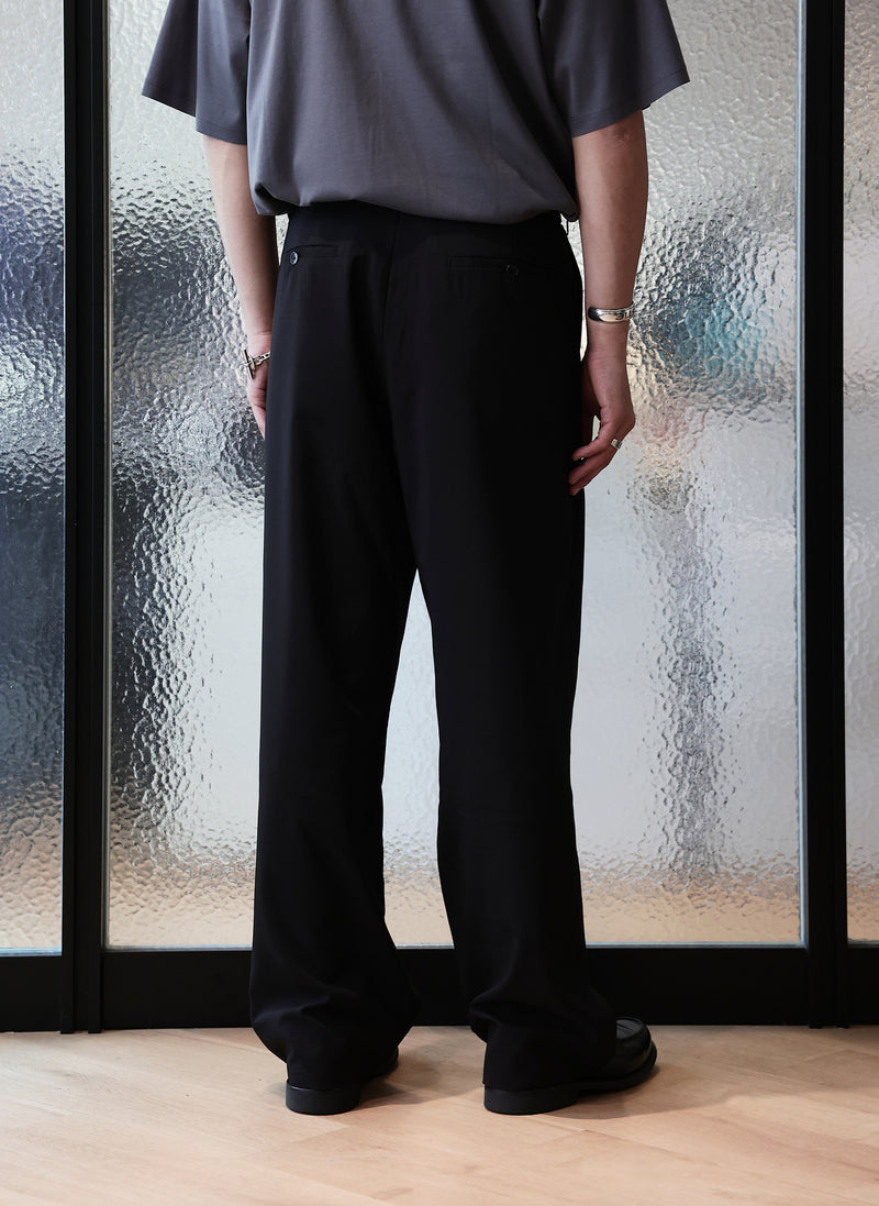 Polyester Wide Straight Pants