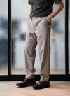 Polyester Wide Tapered Easy Pants