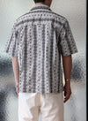 Cotton Nylon Sapndex Embroidery Open Collar Shirt