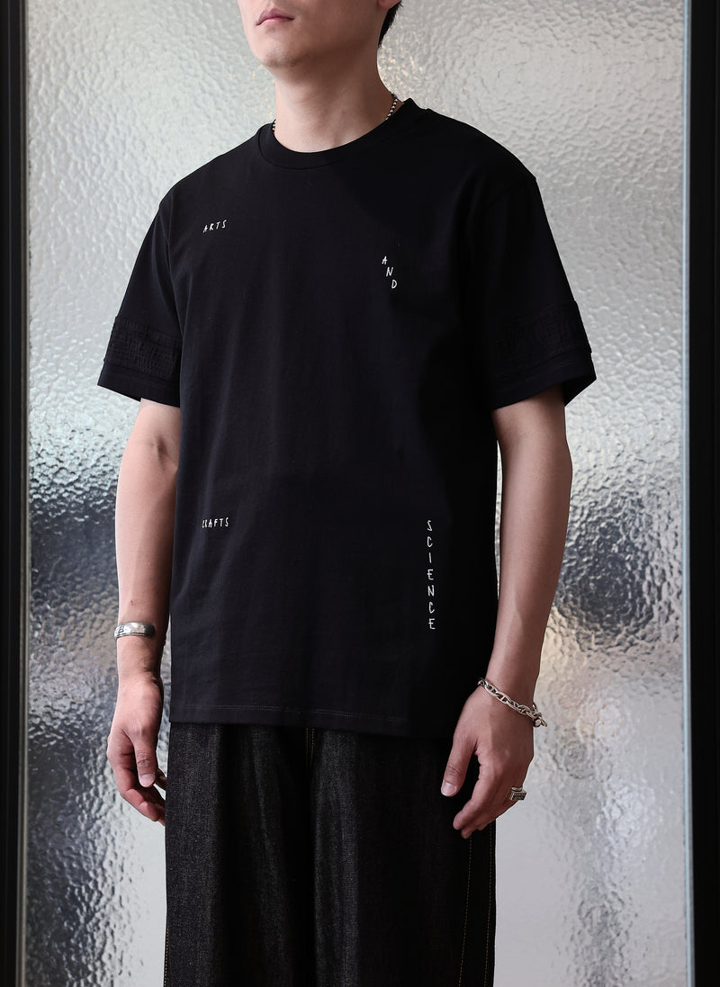 Cotton Chain-Stitch Graphic Top