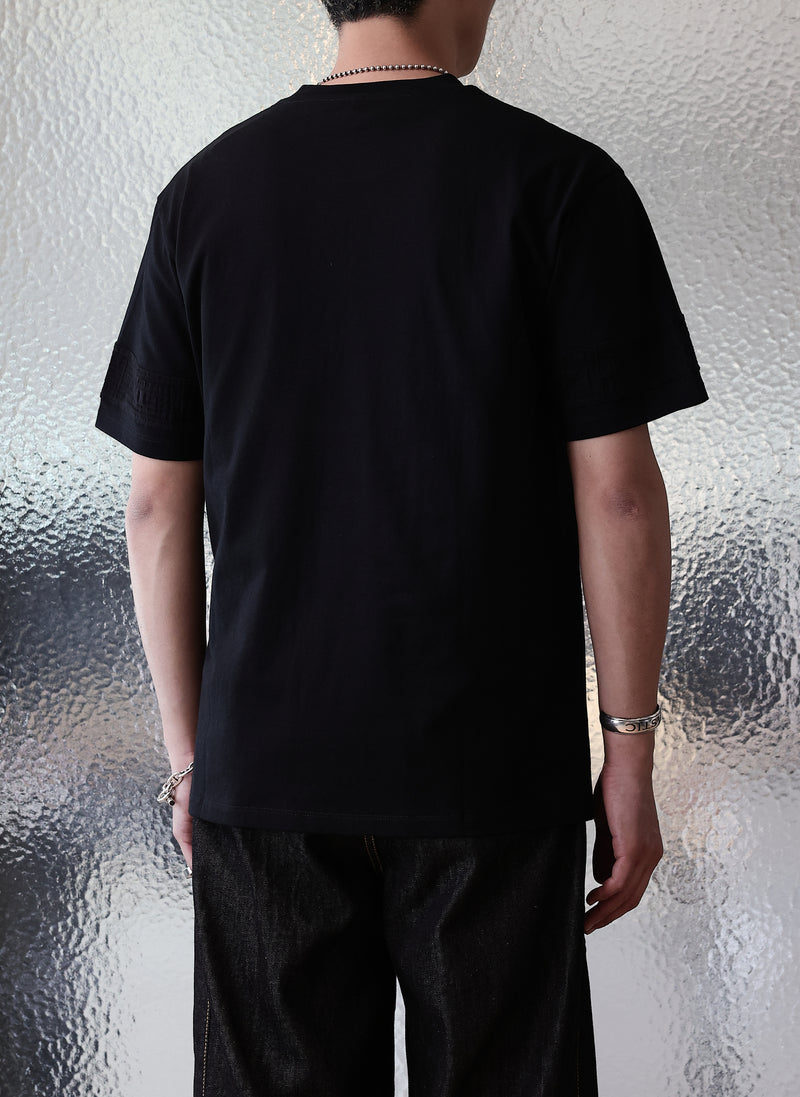 Cotton Chain-Stitch Graphic Top