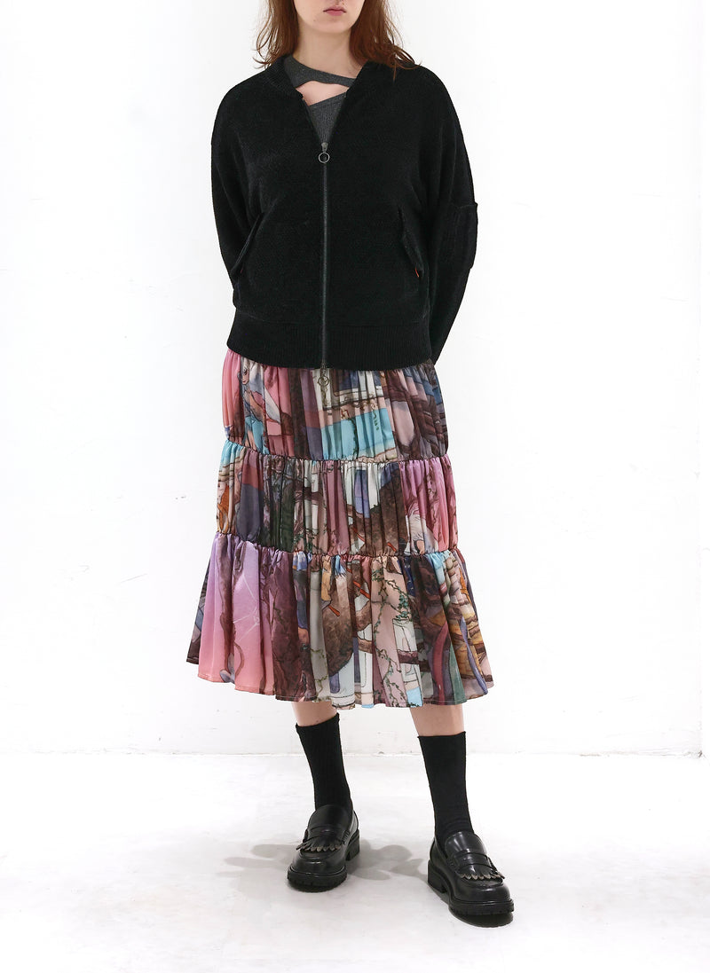 INITIAL x Little Thunder Tiered Skirt