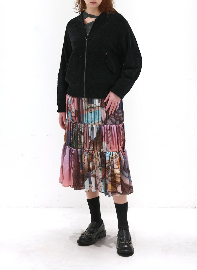 INITIAL x Little Thunder Tiered Skirt