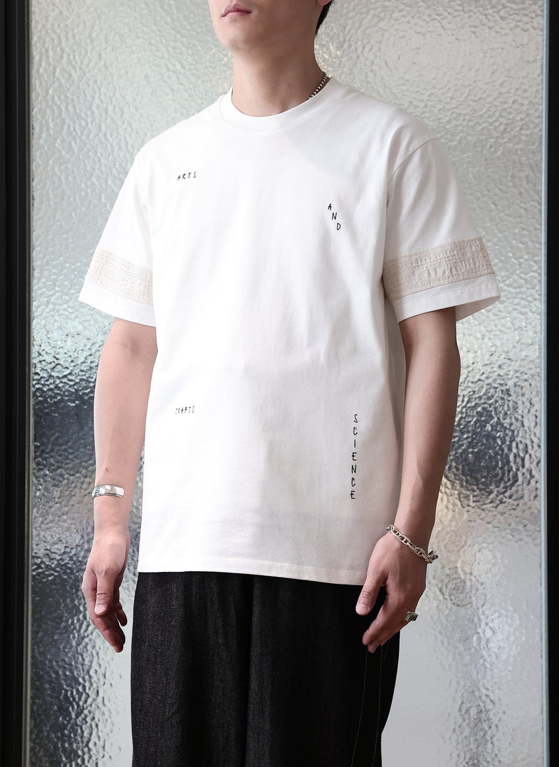 Cotton Chain-Stitch Graphic Top