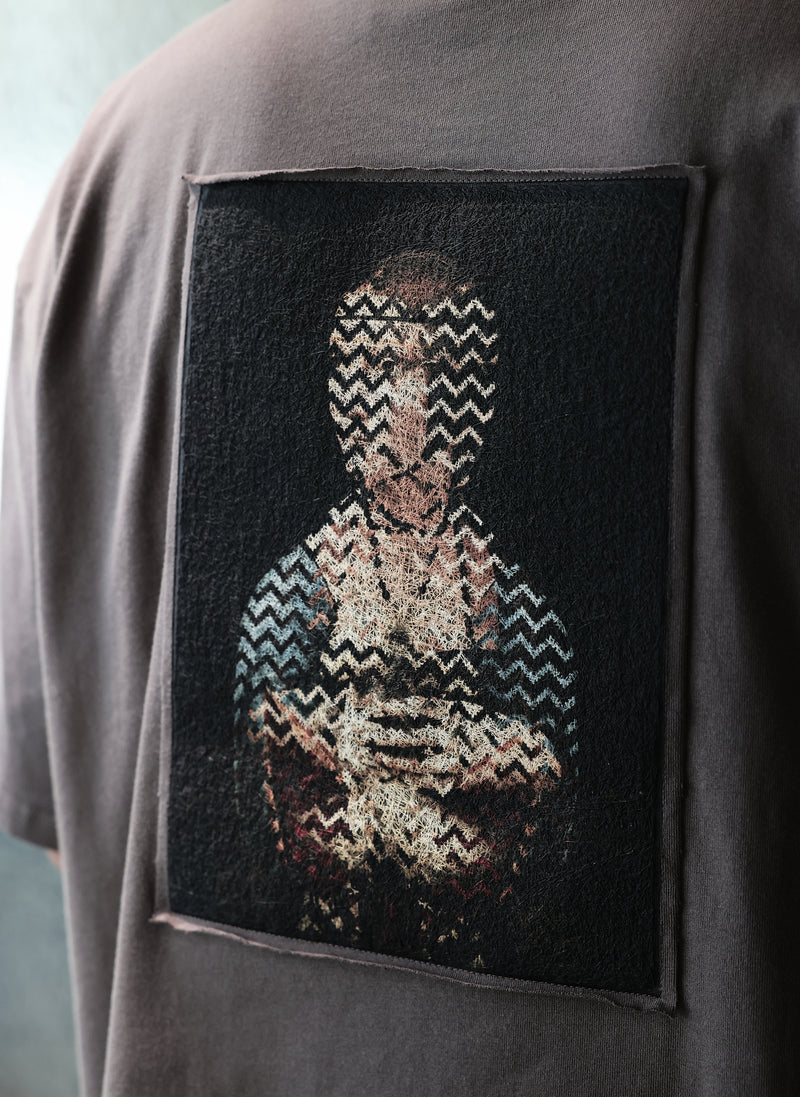 Dama Con Lermellino Cotton Embroidery Top