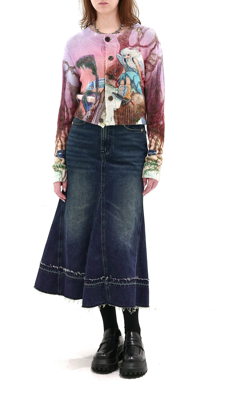 INITIAL x Little Thunder Printed Cardigan