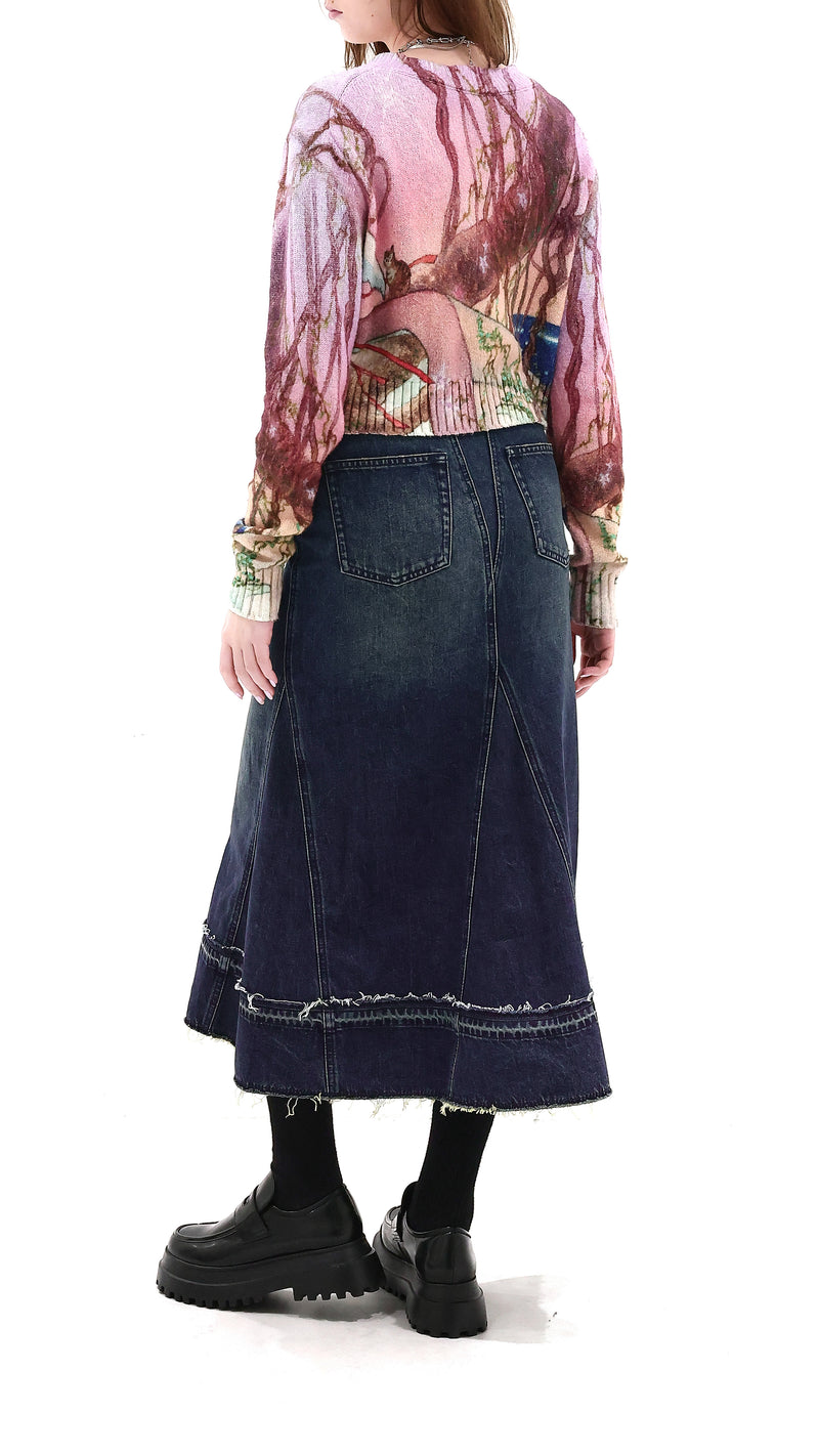 INITIAL x Little Thunder Printed Cardigan