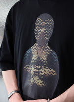 Dama Con Lermellino Cotton Graphic Top