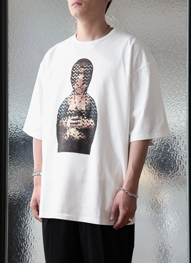 Dama Con Lermellino Cotton Graphic Top
