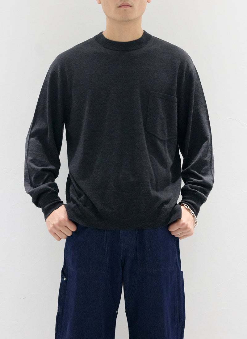 Wool Pocket Sweater