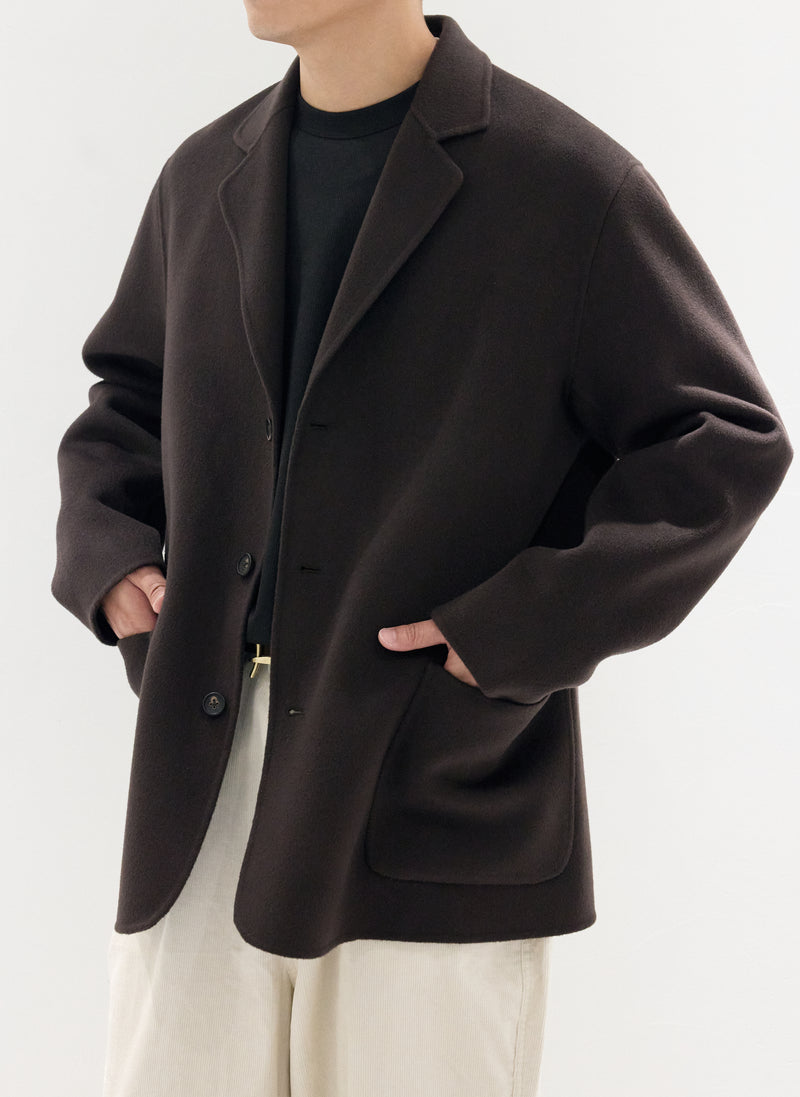 Double Face Soft Single Breasted Blazer