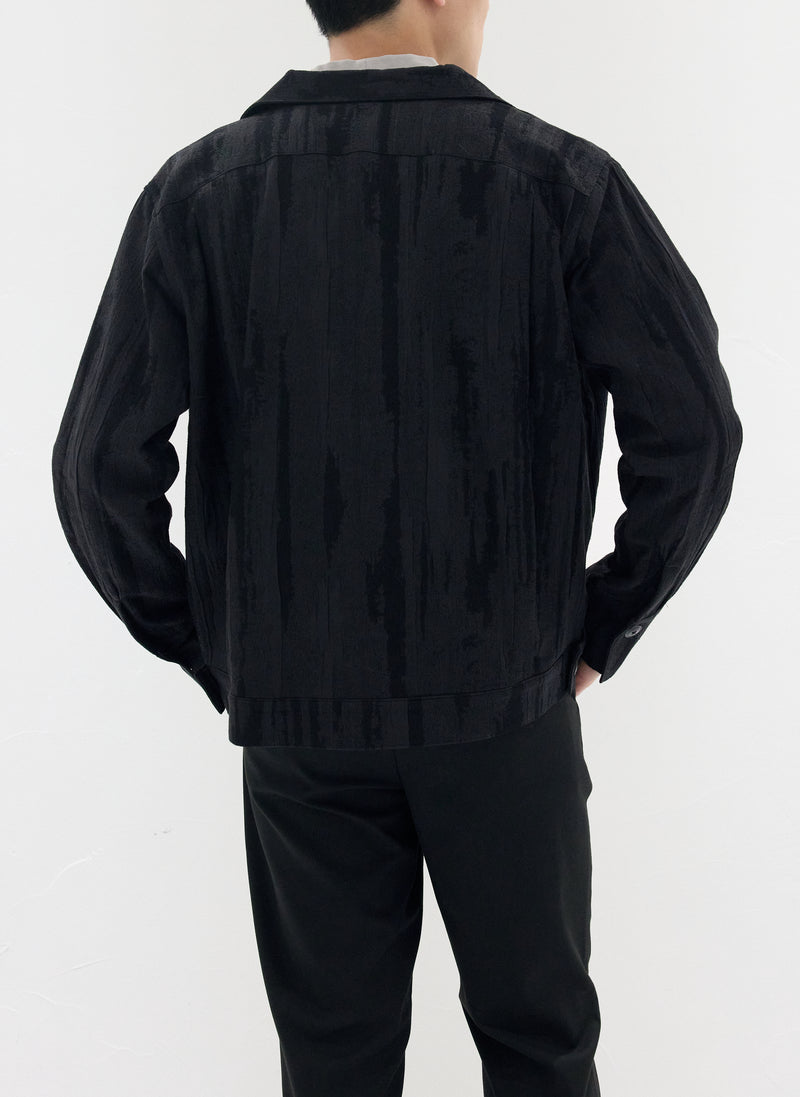 Open Collar Trucker Jacket