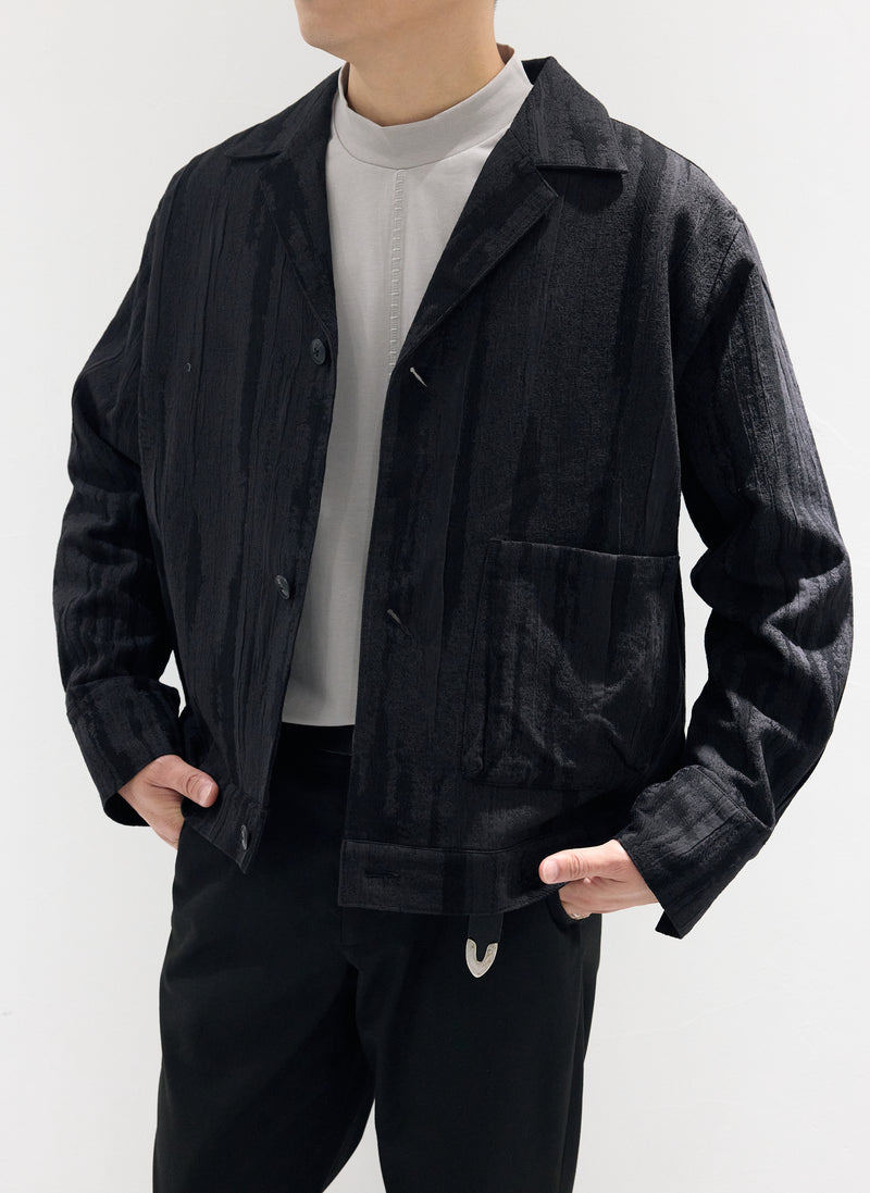 Open Collar Trucker Jacket