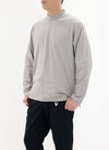Mercerised Cotton Mock Neck Tee