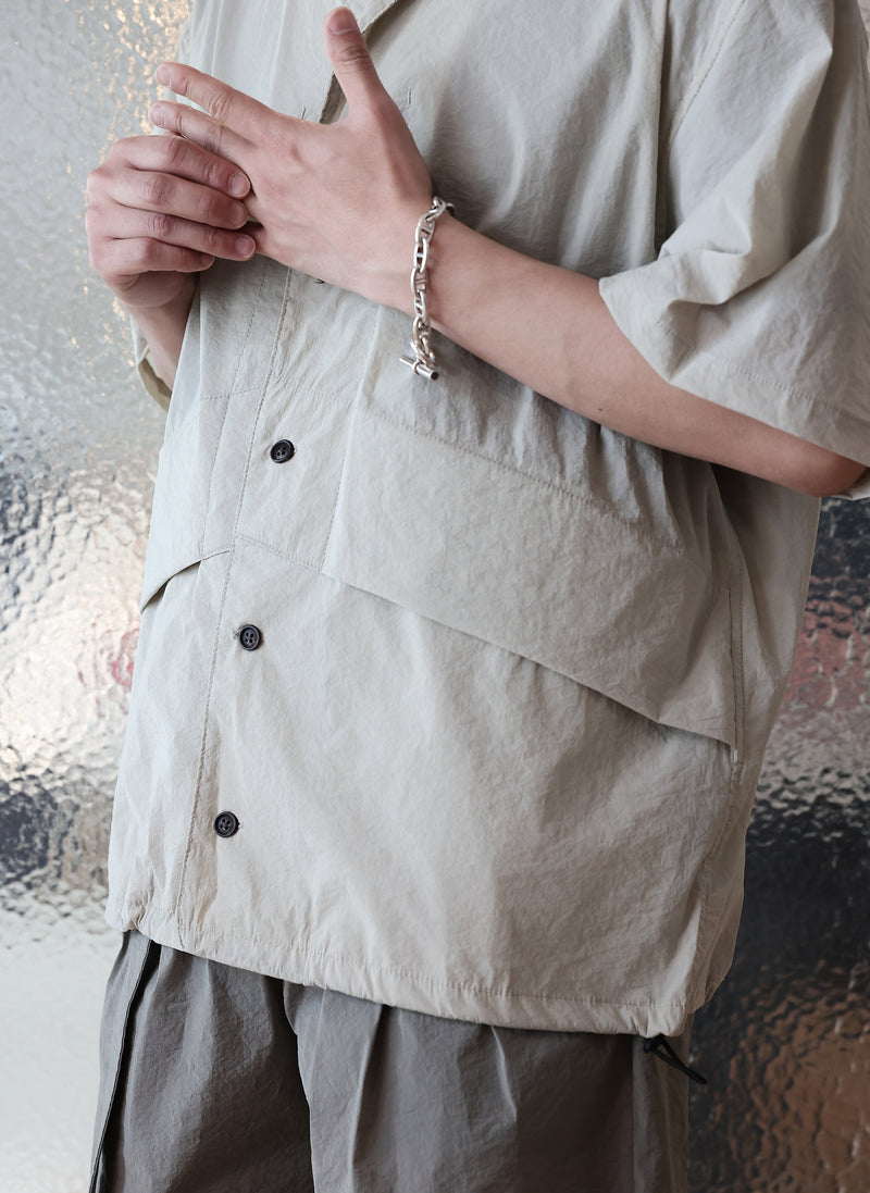 Nylon Polyester Business Pack Open Collar Shirt Jacket