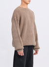 Heavy Washed Cotton Knitted Pullover