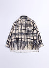 Cotton Corduroy Hand Draw Checkers Shirt