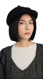 Leather Turtle Newsboy Cap