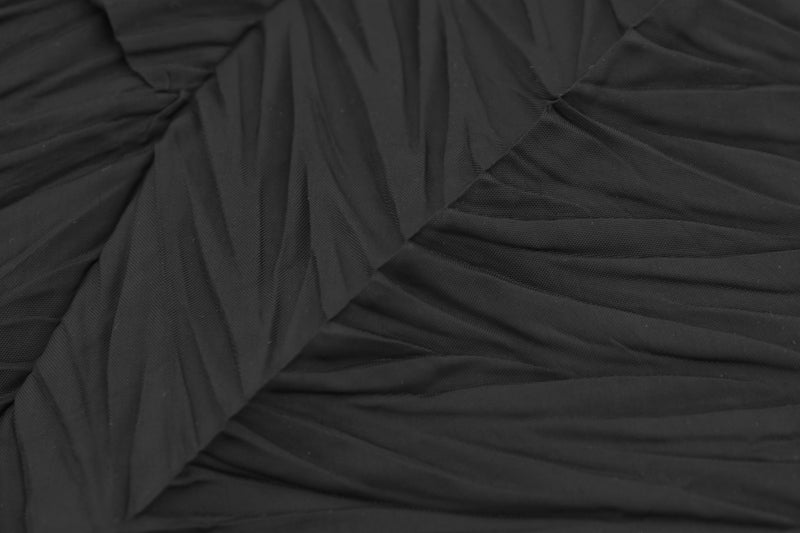 Distort Pleats Polyester Shorts