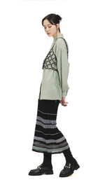 Mixed Yarn Knitted Skirt