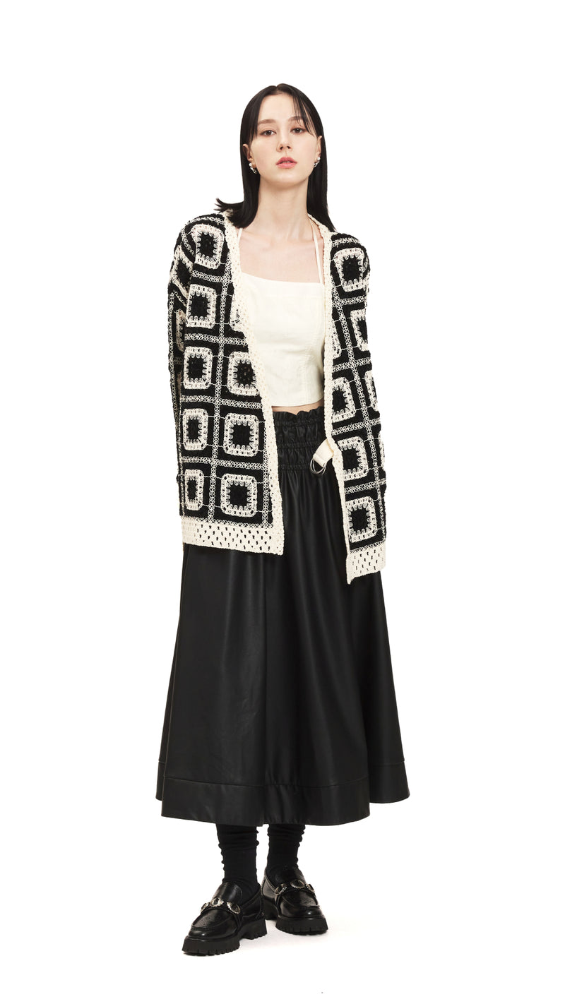 Faux Leather Skirt