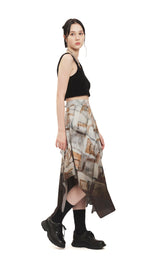Argyle Printed Skirt