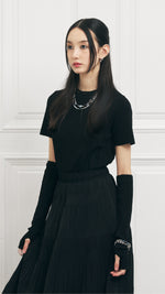 Knitted Top With Arm Warmers