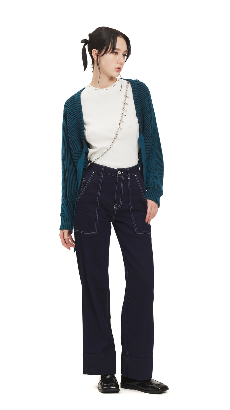 Knitted Top With Arm Warmers