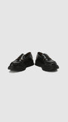 Slip-On Ruched Leather Loafers