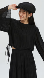 Pleated Chiffon Shirt