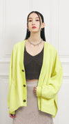 Contrast Stitching Cardigan