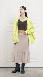 Contrast Stitching Cardigan