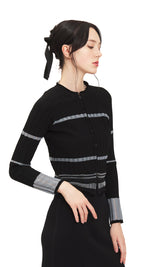 Mixed Yarn Cardigan