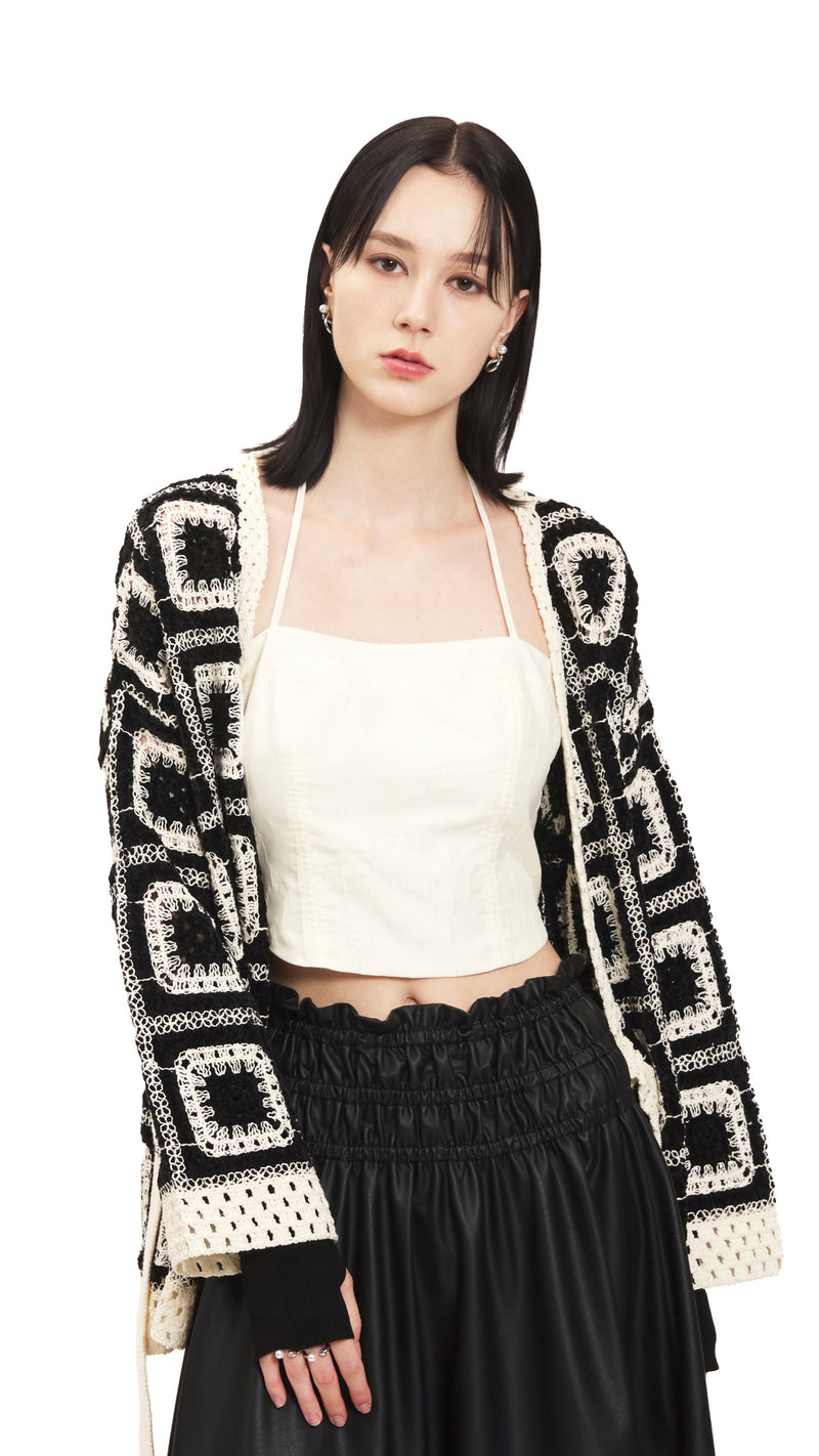 Crochet Shirt Jacket