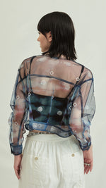 Embroidered See Through Jacket