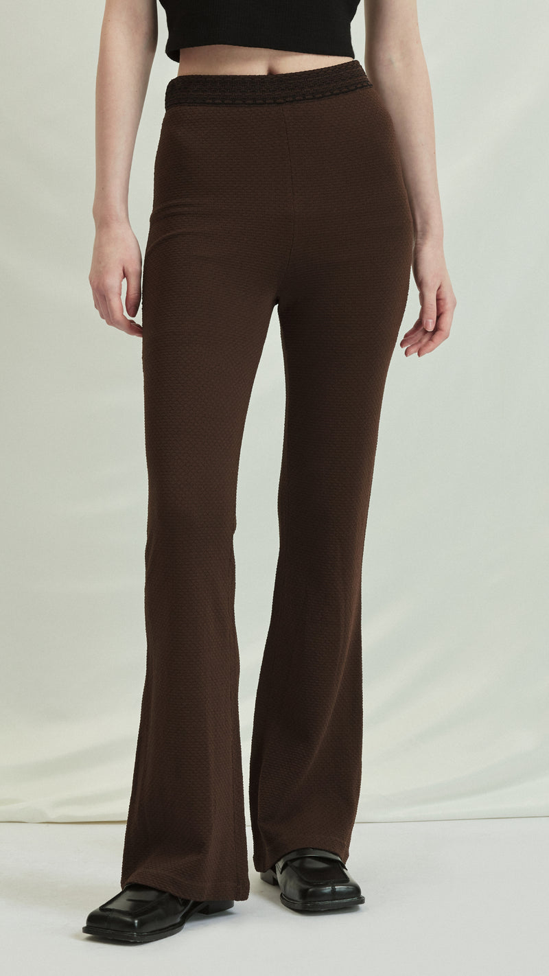 Flared Knit Pants