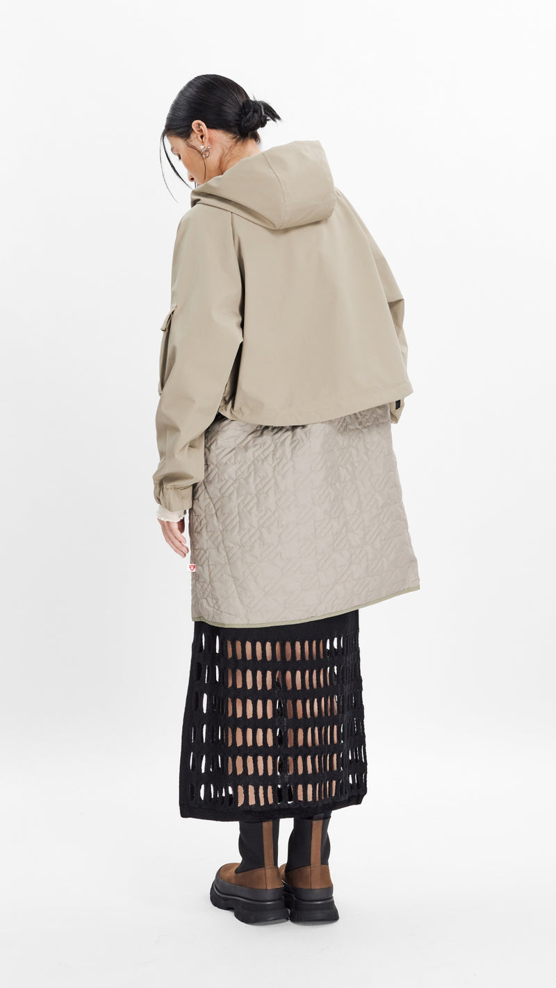 Ladies 2 In 1 Layered Coat