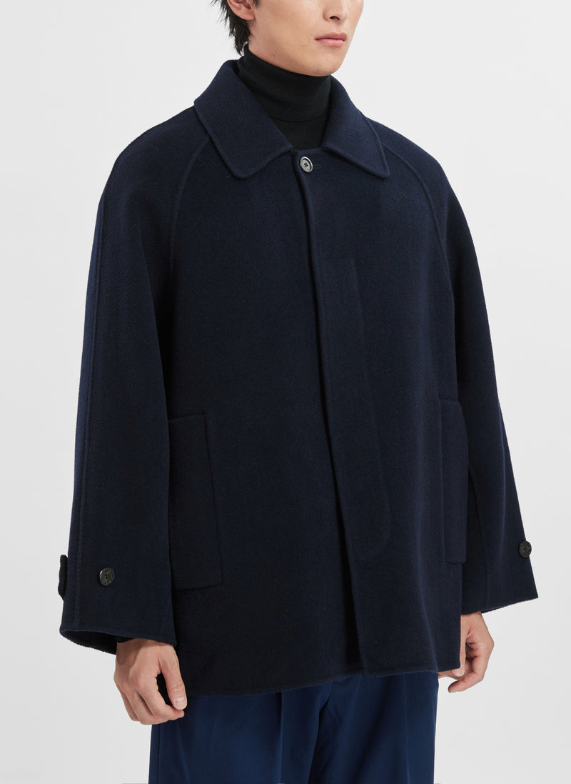 Wool Polyester Double Face Soft Trench Coat