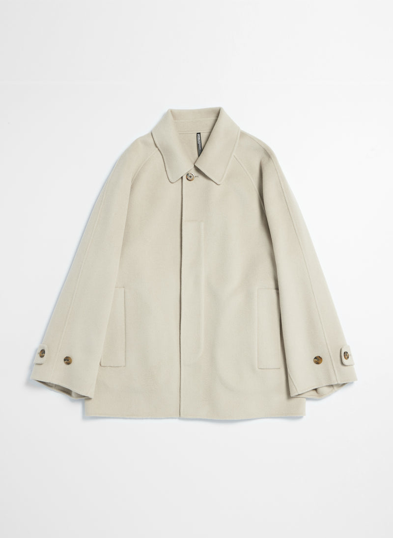 Wool Cashmere Silk Double Face Soft Trench Coat