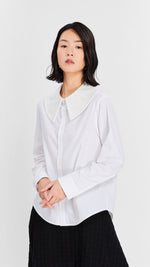Crochet Collar Shirt